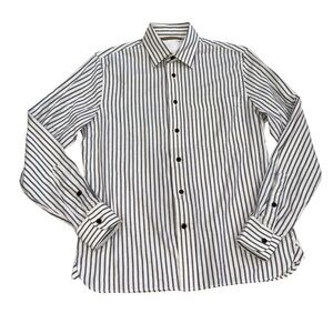 Banana Republic Heritage Collection Striped Button Down Blue White Shirt Size S